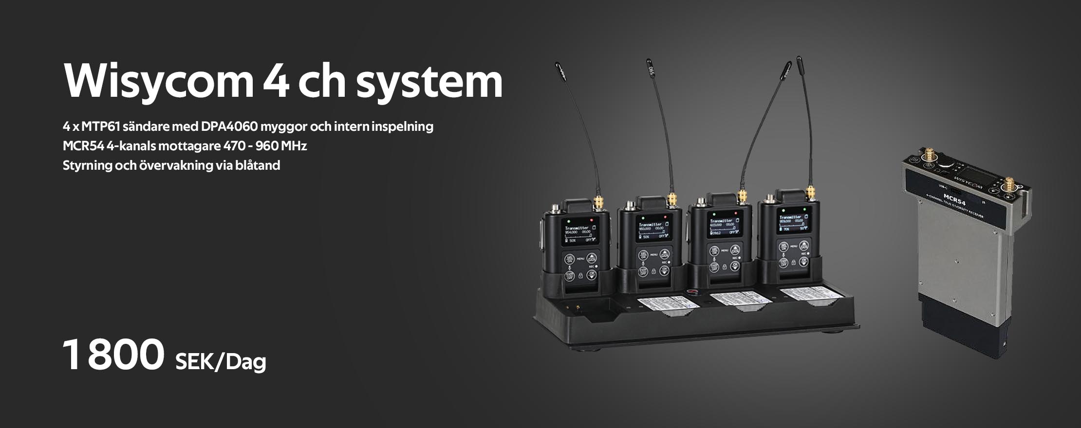 Hyr Wisycom 4 Ch System