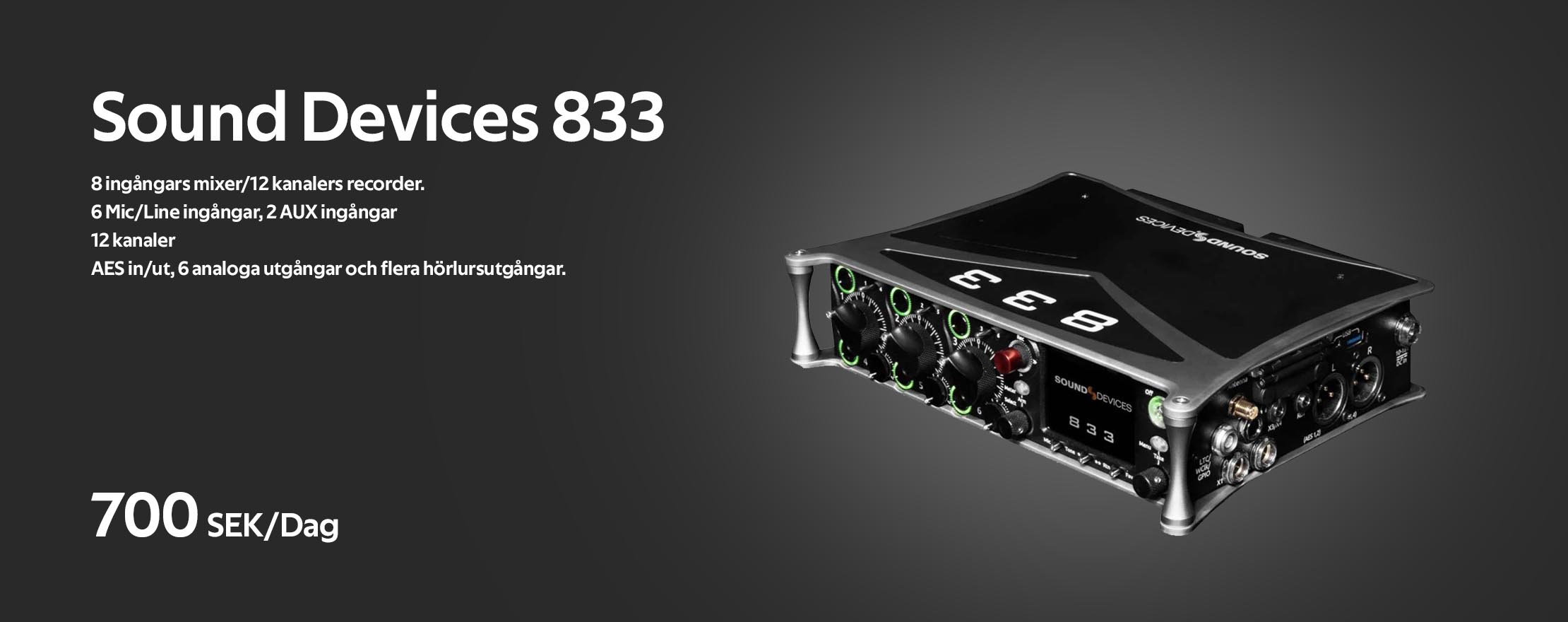 Hyr Sound Devices 833